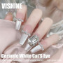 Vishine Vernis Gel Effet Œil de Chat – 16ml Gel Magnétique Holographique Pailleté, Gel UV Réfléchissant Translucide pour Nail Ar