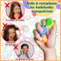 Echehi Balles Sensorielles Texturées, Lot de 3 Balles Anti Stress pour Adultes et Enfants, Fidget Toys pour Anxiété, TDAH, Autis
