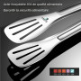 Extodry Pince de cuisine robuste (22.9 cm),Sans danger pour les aliments, facile à nettoyer, stable en acier inoxydable 304,Arge
