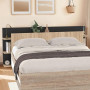 IDMarket - Tête de lit sur Pied CIRI pour lit 140 et 160 cm Bois et Noir | Avec rangements