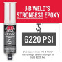 J-B Weld Seringue d'époxy renforcée en acier originale, haute résistance, pack de 2, gris foncé, 50165-2