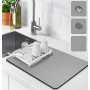 Tapis Egouttoir Vaisselle, Tapis de Machine à Café Absorbant,Tapis égouttoir à Vaisselle antidérapant, Tapis de SéChage Vaissell