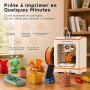 ENTINA TINA2C Imprimante 3D Mini Débutants et Famille, Facile à Utiliser | Préassemblée, Nivellement Automatique, WiFi App Cloud