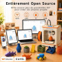 ENTINA TINA2C Imprimante 3D Mini Débutants et Famille, Facile à Utiliser | Préassemblée, Nivellement Automatique, WiFi App Cloud