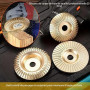 Disque Bois Meuleuse pour le Meulage, 3 Pièces Disques de Meulage pour Façonner, Meuler et Couper, Accessoires pour Meuleuse d'A