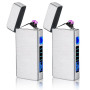 Vegena 2 Pièces Briquet Électrique, Briquet USB Rechargeable, Briquet Arc Électrique, Briquet Électrique Rechargeable Compact Et