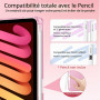 MoKo Coque pour iPad Mini 7 A17 Pro 2024, iPad Mini 6e Gén 2021 8,3", Rose | Pour iPad Mini Coque avec Porte-Stylet, Léger Étui 