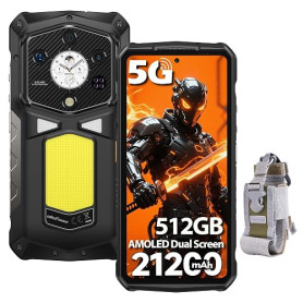 Ulefone Armor 29 Pro Téléphone Portable Incassable 5G, 32Go+512Go/SD-2To 21200mAh 120W AI Smartphone 50MP + 64MP Vision Nocturne