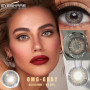 Lentilles Couleur Sans Correction 0.00D – Cosmétiques Annuel – Effet Naturel Réaliste – Yeux Marron Bleu Vert Gris – Étui Inclus