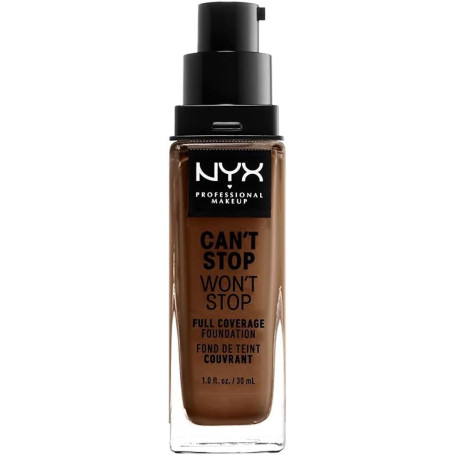 NYX Professional Makeup Fond de Teint Liquide Couvrant Tenue 24h Can't Stop Won't Stop Liquid Foundation, Waterproof, Fini Mat, 