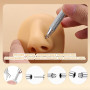 MBSIVSA 6 Pièces Ensemble de Pinces pour Piercing, Taper Ball Grabber Outil, Guide Insertion Piercing, Piercings pour Ouvrir et 