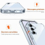 ivoler Coque pour Samsung Galaxy A35 5G, Ultra Transparent Étui de Protection en Silicone Antichoc avec Coins Renforcés, Clair M