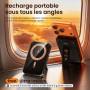 MOCOLL Batterie Externe 5000 mah magnétique PD 20W avec Support | batterie externe magnétique 5000mAh avec support intégré, batt