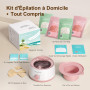 iFanzeTech Chauffe Cire Epilation Appareil Chauffe-cire: Kit Cire Épilation avec 400g Perles de Cire et bol silicone, Chauffe 10
