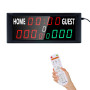 Ousmile Tableau d'affichage électronique Portable, 39,4 * 4 * 15,8cm, Basketball Scoreboard avec Horloge, Compte à Rebours, Tabl