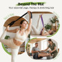 Slim Panda Sangle Yoga 180/250 cm pour Meilleurs Étirements, Ceinture Yoga avec Fermeture en Métal pour Les Yogis Débutants et C