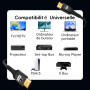 Kryoza Câble HDMI 8K 3m,Cable HDMI 2.1 8K@60Hz 4K@120Hz 7680P | Ultra Haute Vitesse Supporte HDR10 3D eARC HDCP2.2&2.3,Compatibl