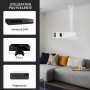 PUTORSEN Support pour Projecteur Videoprojecteur Plafond,Max.10 kg | Réglable en Hauteur Support Videoprojecteur Mural,Gestion C