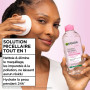 Garnier - SkinActive - Solution Micellaire Tout en Un - Peaux Sèches et Sensibles - Grand Format 400 ml (Lot de 2)