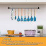 Ustensiles de Cuisine,Lychee 12PCS Kit d'Ustensiles de Cuisine en Silicone et Bois, Ustensiles Cuisine Antiadhésive Set avec Pot
