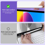 aMZCaSE pour iPad A16 10/11e génération avec Clavier 11/10,9 Pouces(2025/2022),Clavier sans Fil Amovible avec rétroéclairage 7 C