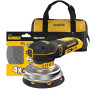 DEWALT Ponceuse excentrique sans fil 125 mm 18V XR, moteur brushless, vitesse variable 5 positions, avec sac souple et disques a