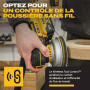DEWALT Ponceuse excentrique sans fil 125 mm 18V XR, moteur brushless, vitesse variable 5 positions, avec sac souple et disques a