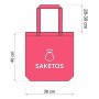 SAKETOS Sac en tissu à peindre non imprimé - pièces 38 x 42 cm - Tote Bag - 5, 10, 25 pièces - Sac en coton avec deux poignées l