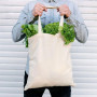 SAKETOS Sac en tissu à peindre non imprimé - pièces 38 x 42 cm - Tote Bag - 5, 10, 25 pièces - Sac en coton avec deux poignées l
