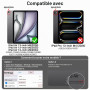 JETech Coque Détachable Magnétique pour iPad Air 13" M4/M3/M2, Violet | Pour 2026/2025/2024 Modèle, Porte-Pencil, Étui Housse Co