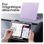 JETech Coque Détachable Magnétique pour iPad Air 13" M4/M3/M2, Violet | Pour 2026/2025/2024 Modèle, Porte-Pencil, Étui Housse Co
