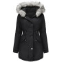 Tuopuda Manteau Femme Hiver Veste Polaire Chaud Parka Manches Longues Blouson Zippée À Capuche Hooded Coat Sweat-Shirts Outercoa