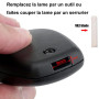 Coque Clé 2 Boutons Boîtier Compatible avec Clio 3 Kangoo 2, VA2 Lame | Coque de Clef Plip Voiture Utilitaire Télécommande Compa