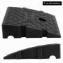 QWORK® 2PCS Freiner Rampe en Plastique, pour Fauteuils Roulants, Moto, 25x27x7 cm
