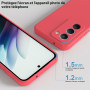 THIYUFUNS Coque pour Xiaomi Redmi 15 5G / 4G avec 2 Verre trempé,Silicone Liquide Housse Étui de Protection Xiaomi Redmi 15 Micr