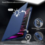 JETech Coque Rotatif pour iPad Pro 12,9" 6/5/4/3, Marine | Pour 2022/2021/2020/2018 Modèle, Support Rotatif à 360°, Veille/Révei