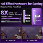 YUNZII RT75 Pro HE Clavier Gaming sans Fil Dual 8K Rapid Trigger (Noir) | Switch à Effet Hall, Filaire/2.4G, Bluetooth, 75% Comp