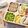 My Plate Assiette Carrée de Contrôle des Portions (4 Sections) - Aide au Contrôle du Rapport d'Alimentation Saine ou à la Perte 