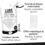 Aladine - Izink Diamond Blanc Nacré 80 ml - Peinture Pailletée - Pour Tout Support : Papier, Tissu, Béton, Métal, Bois - DIY et 