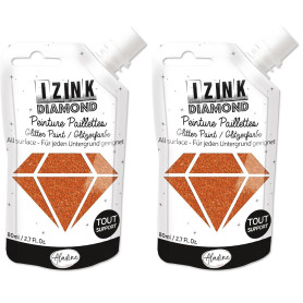 Aladine - Izink Diamond - Peinture Pailletée - Ultra Concentrée en Paillettes - Décoration Tout Support - DIY et Loisirs Créatif