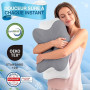 MOONYIN Oreiller Ergonomique,Oreiller Memoire Forme pour Coussin Cervicales | Coussin rafraichissant,Oreiller Papillon 2 Hauteur
