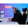 GXTrust Forta Casque sans Fil Licence Officielle PlayStation 5, Noir/Blanc | Faible Latence, 2.4G avec Récepteur USB, Autonomie 