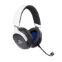 GXTrust Forta Casque sans Fil Licence Officielle PlayStation 5, Noir/Blanc | Faible Latence, 2.4G avec Récepteur USB, Autonomie 