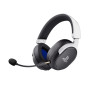 GXTrust Forta Casque sans Fil Licence Officielle PlayStation 5, Noir/Blanc | Faible Latence, 2.4G avec Récepteur USB, Autonomie 