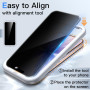 JETech Verre Trempé Anti-Espion pour iPhone 17, Lot de 2 | 9H Protection D'écran, Outil d'Installation Facile, Design Anti-Rayur