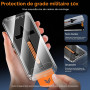 QUESPLE [2 Pièces] Verre Trempé Anti-Espion pour iPhone 17, Dépoussiérage Automatique Haute Qualité Couverture Complète, Dureté 