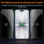QUESPLE [2 Pièces] Verre Trempé Anti-Espion pour iPhone 17, Dépoussiérage Automatique Haute Qualité Couverture Complète, Dureté 