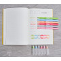 PILOT - 5 FriXion Light Soft - Surligneur Effaçable - Couleurs Pastel | Encre Thermosensible - Notes Propres, Sans Ratures - Ble