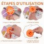 4 PCS Enrouleur de Câble Portable,Organisateur Enrouleur de Câble Portable | Matériau robuste et durable,Compact et nomade,Utili