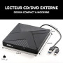 Takit Lecteur CD DVD Externe pour PC [Marque FRANÇAISE] Graveur DVD USB 3.0 & USB-C Ultra Rapide, Lecteur Optique Portable CD/DV